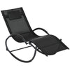 DodiOnline Steel Frame Zero Gravity Rocking Chair, with Pillow - Black