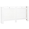 DodiOnline Radiator Cover, Modern MDF White Painted Cabinet with Horizontal Slats for Living Room, Bedroom, 172L x 19W x 81H cm
