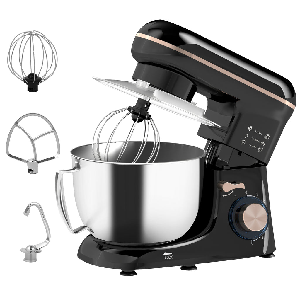 DodiOnline 1300W Kitchen Stand Mixer, with Accessories - Black