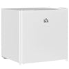 DodiOnline 46 Litre Table Top Mini Fridge, Small Fridge with Ice Box, Reversible Door, Adjustable Temperature and Legs, Mini Fridge for Bedrooms, Home Office, Cream