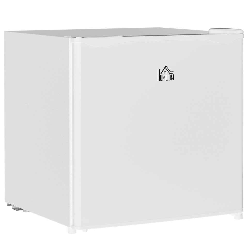 DodiOnline 46 Litre Table Top Mini Fridge, Small Fridge with Ice Box, Reversible Door, Adjustable Temperature and Legs, Mini Fridge for Bedrooms, Home Office, Cream
