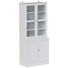 DodiOnline Double Storage Display Cabinet - White