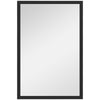DodiOnline Wall Bathroom Mirror, 60 x 40 cm Wall-Mounted Mirror for Living Room, Bedroom, Hallway, Black