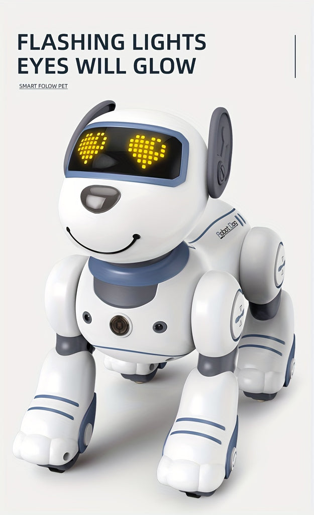 Kelaton Remote Control Toys: RC Robot, Infrared Remote Control Electronic Dog, Follow, Singing And Dancing, Ideal Gift For Family Or Friends' Birthdays Christmas Halloween.