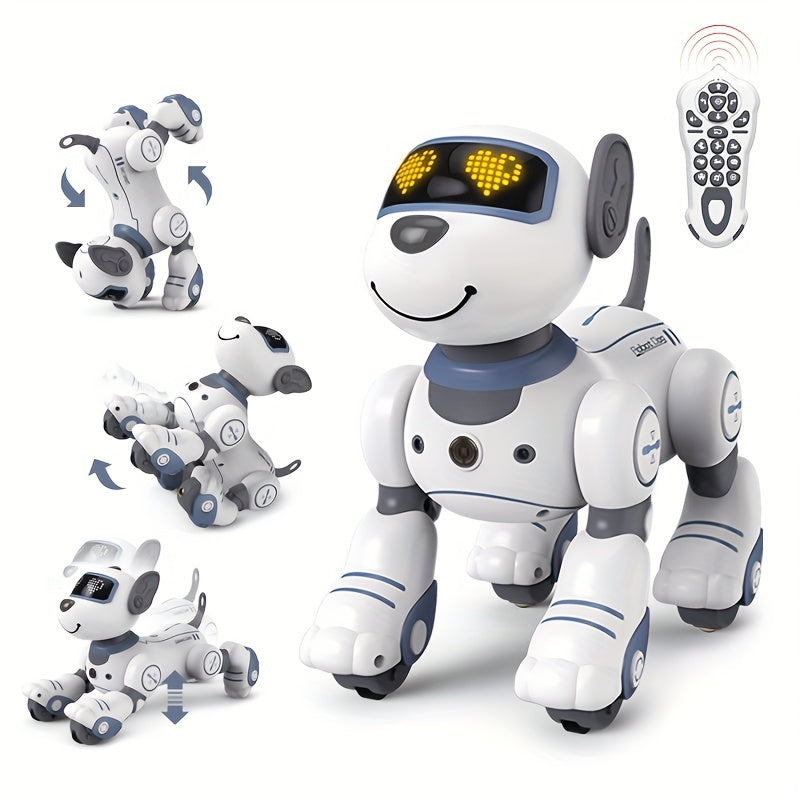 Kelaton Remote Control Toys: RC Robot, Infrared Remote Control Electronic Dog, Follow, Singing And Dancing, Ideal Gift For Family Or Friends' Birthdays Christmas Halloween.