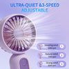 Ultra-Compact USB Rechargeable Fan - 3 Speed Settings for Instant Cooling - Lightweight Handheld Design for Office, Outdoor, Travel, & Camping - Enjoy Unmatched Convenience and Comfort Anywhere!