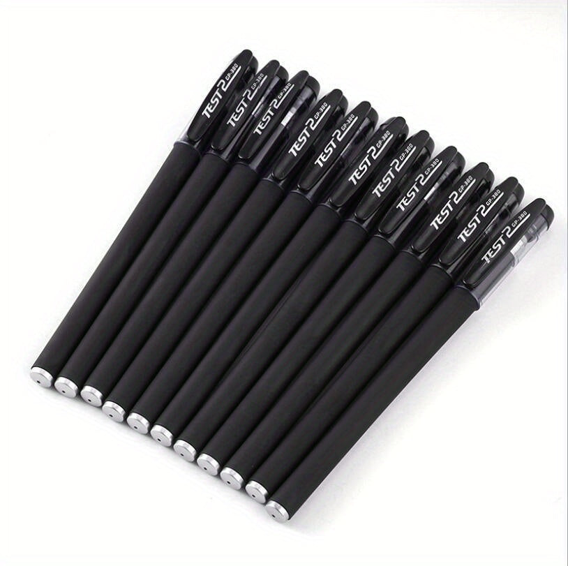 10pcs Premium Gel Pens Set - Black, Blue, and Red Refillable Ink with 0.5mm Bullet Tip - Perfect for School, Office, and Art Projects - Kawaii Stationery Supplies
