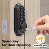 Keypad Door Lock with Handle, Keypad Deadbolt Door Lock, Electronic Keyless Entry, User Pin Code, One Time Code, Mechanical Key, Backlit Keypad, Auto Lock, Long Battery Life (Not Include  Battery), Easy To Install