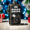 Keyless Entry Door Lock With Handle, Zowill Electronic Keypad Deadbolt Door Locks Handle Lever, Front Door Lock Set, Digital Door Lock, Auto-Locking, Anti-peep Code Door Handle Lock