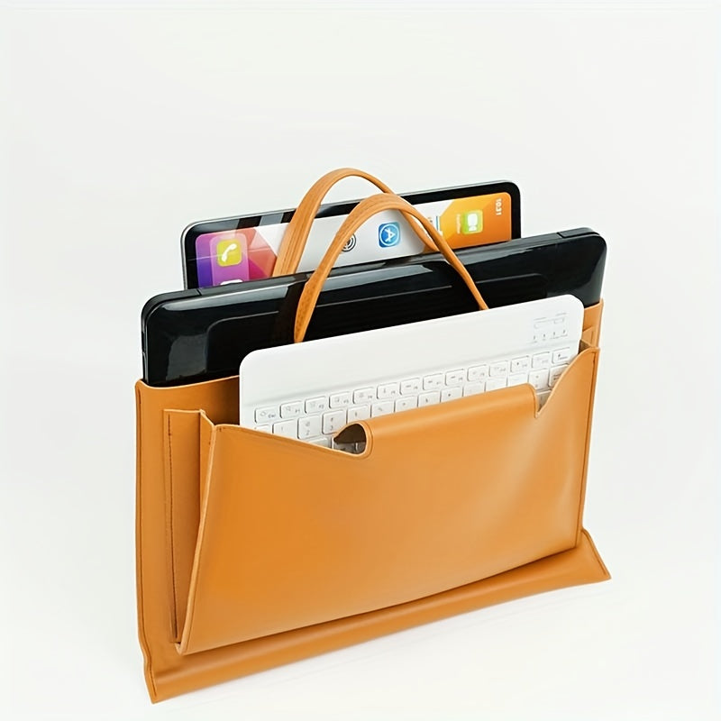 Lightweight Handbag Suitable For 15.6/16-Inch Computer Tote Bag Office Briefcase Waterproof Lightweight Artificial Leather Computer Bag