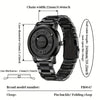 Mens Fashion Watch - Eye-Catching Cool Dial with Waterproof Rotating Magnetic Bead - Durable PU Leather Strap - Stylish Design for Fashion-Forward Gentlemen