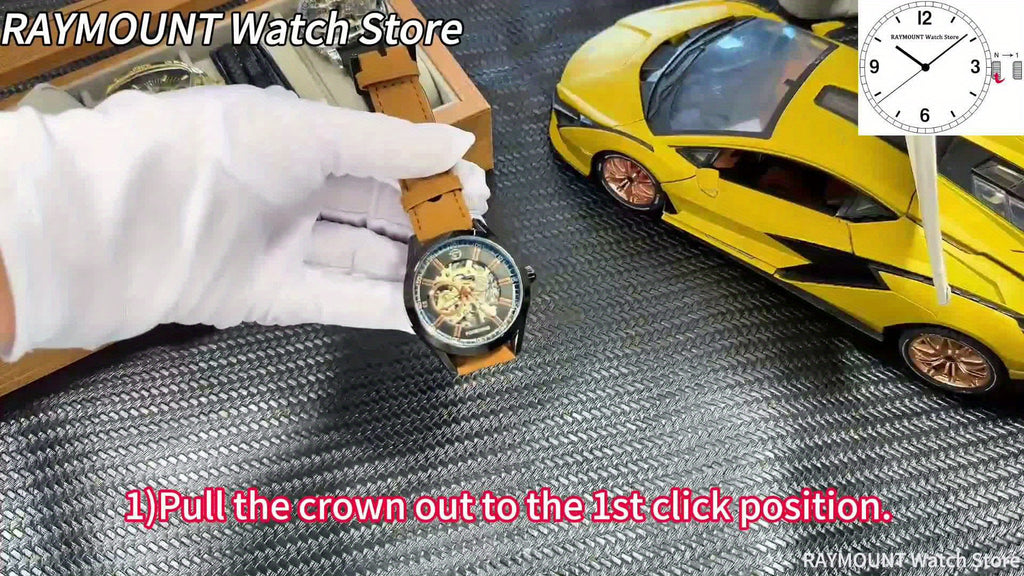 Forsining Men's Skeleton Mechanical Watch, Casual Sport Blue Light Glass, Non-Waterproof, Non-Automatic Winding, PU Leather Strap, Round Dial, Fashionable Men's Wristwatch, Gift for Men