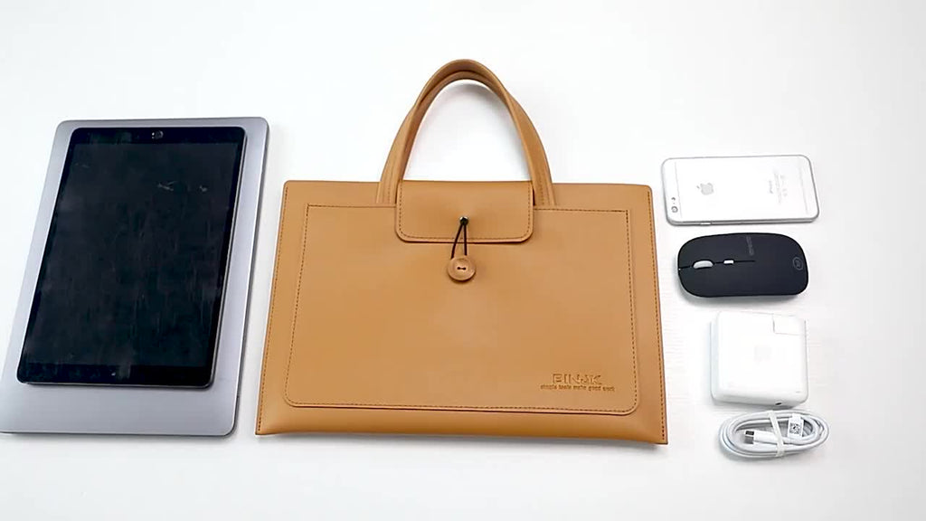 Lightweight Handbag Suitable For 15.6/16-Inch Computer Tote Bag Office Briefcase Waterproof Lightweight Artificial Leather Computer Bag