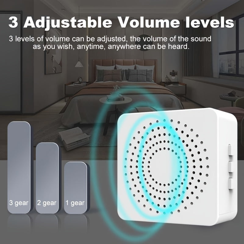 1 Set Wireless Doorbell, Outdoor Electronic Doorbell, USB Wireless Doorbell, Remote Control Doorbell, Elderly Alarm, Wireless Calling Doorbell, Including 38 Smart Doorbells That Can Be Freely Switched, And Can Be Used Without