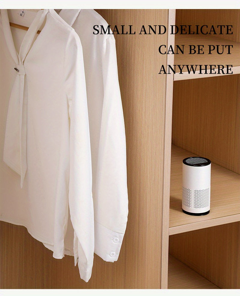 1/2pcs Portable True HEPA Air Purifier for Home, Office, and Car - Eliminates 99.97% of Dust, Odors, and Allergens for Fresh Air