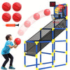 Kids Basketball Hoop Arcade Game W/Electronic Scoreboard Cheer Sound, Basketball Hoop Indoor Outdoor W/4 Balls, Basketball Game Toys Gifts For Kids 3-6 5-7 8-12 Toddlers Boys Girls