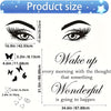 1 Set Inspirational Wall Decal Quotes Vinyl Beauty Eyes Wall Decal Wall Art Decor Sticker Positive Text Alphabet Wall Decal For Women Girls Bedroom Living Room Home Wall Decor