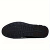 Men's Casual Synthetic Leather Loafers, Anti-skid Slip On Shoes With Rubber Sole For Business Office, Spring And Autumn