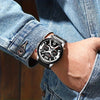 CURREN Chronograph Men's Watch Casual Sports Fashion Calendar Analog PU Leather Wrist Watch