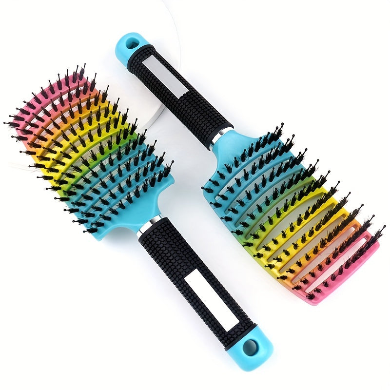 1pc Magic Scalp Massage Hair Brush for Women - Professional Detangling Tool for Wet Curly Hair - Hairdressing Tool, Detangling Brush, Ergonomic Handle, Durable Bristles, Salon Professionals, Styling Accessory, Sleek Design, S