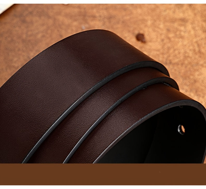 Men's Pin Buckle PU Leather Fancy Retro Jeans Belt