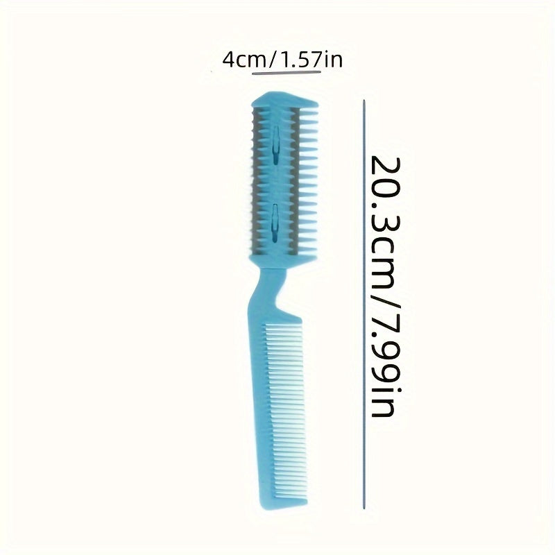 1Pc Dual-Head Pet Grooming Comb - Effortless Hair Removal & Trimming - Safe Razor Blades for Dogs & Cats - Premium Cleaning Beauty Tool for Professional Hairdressing