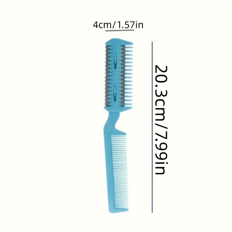 1Pc Dual-Head Pet Grooming Comb - Effortless Hair Removal & Trimming - Safe Razor Blades for Dogs & Cats - Premium Cleaning Beauty Tool for Professional Hairdressing