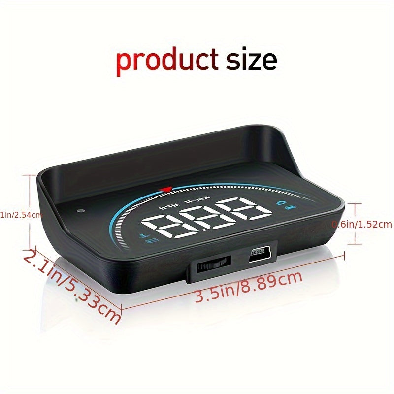 M8 HUD Head Up Display Car OBD2 II EUOBD Overspeed Warning water temperature digital Projector Windshield Auto Electronic