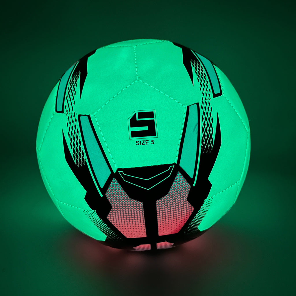 Standard Size 5 Luminous Football, Professional PU Leather Soccer Ball, For Competition And Training