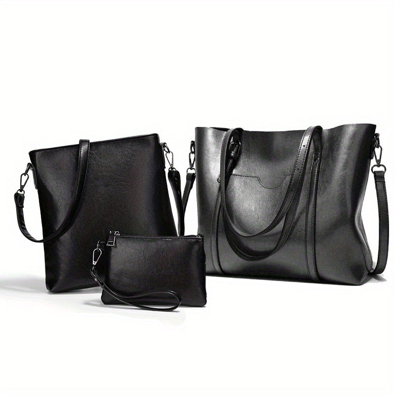 Women'S Professional Work Bag with Zipper Closure - Convertible Handbag/Crossbody Purse, Multiple Compartments & Detachable Strap - Elegant Brown Synthetic Faux Leather-like Texture - for Office, Travel, Everyday Use - Perfec