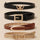 5pcs/set Trendy Buckle Belts Vintage Solid Color PU Leather Belt Casual Jeans Pants Belt For Women