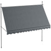 DodiOnline 3.5 x 1.2m Manual Retractable Awning - Grey