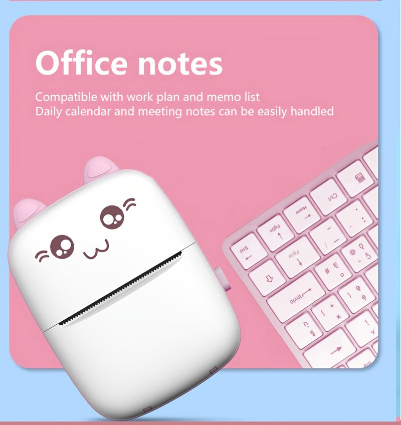 Student Mini Thermal Printer, ink-free mobile office, print labels, pictures, photos, file materials, connect to the phone download APP Android available, small pocket machine