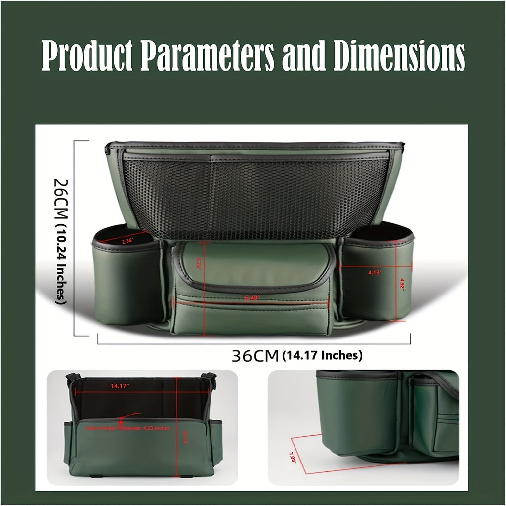 Large Capacity Car Purse Holder - Spacious Organizer for Document, Phone, and Accessories Storage - Premium Automotive Console Accessory for a Clutter-Free Car Interior