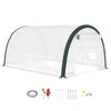 DodiOnline 4 x 3(m) Walk-In Tunnel Greenhouse, with Accessories - White