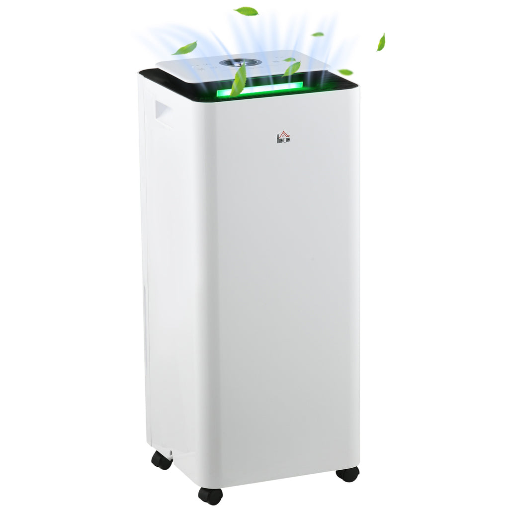 DodiOnline 3500mL Portable Dehumidifier with Air Purifier, 24H Timer, 5 Modes, 16L/Day, for Home Laundry, White