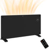 DodiOnline Electric Heater Wifi Smart App, 2000W Glass Panel Heater Radiator, Freestanding or Wall Mounted Convector Space Heater with LED Display, 24Hr 7 Day Timer, Adjustable Thermostat, Remote Control
