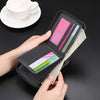 1pc Men's Zippered Short Wallet, Multi-card Holder, PU Leather Folding Wallet