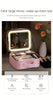 Elegant USB Rechargeable Makeup Bag for Women: Waterproof with LED Mirror, Adjustable Dividers - Ultimate Beauty Organizer