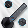 Fingerprint Password Mobile Phone App Smart Lock Digital Electronic Room Door Handle Lock