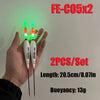 2pcs/set Night Fishing Floats, High Buoyancy Electronic LED Floats, Fishing Accessories