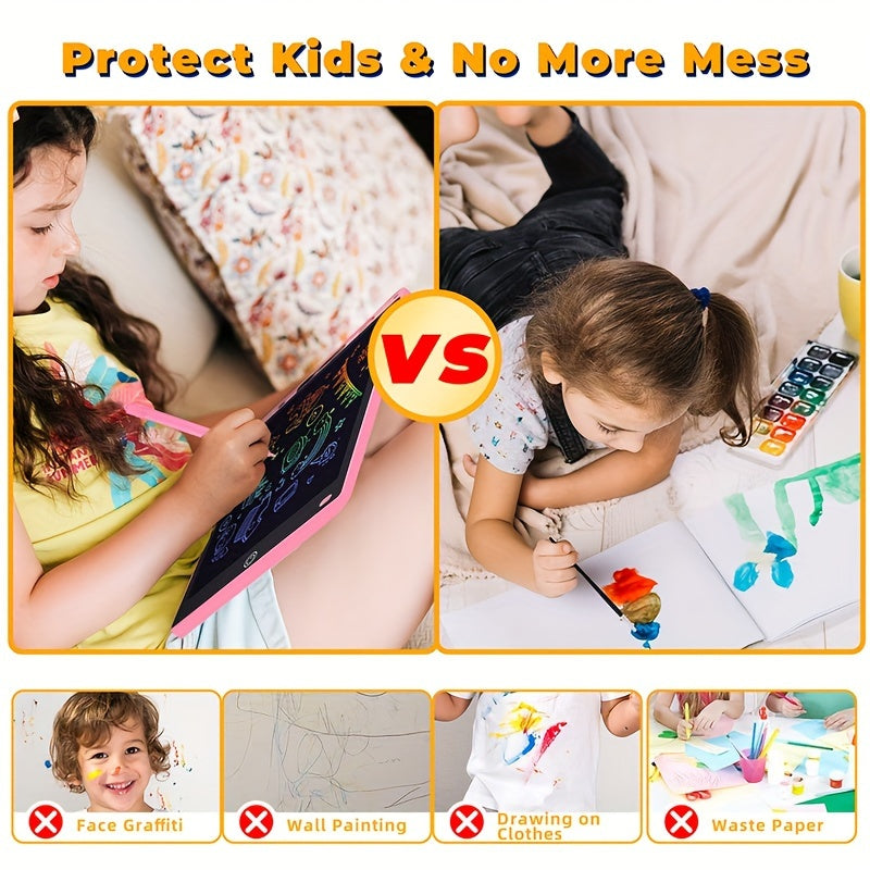 1pcs 8.5-Inch Durable ABS LCD Writing Tablet for Kids, Electronic Doodle Pad with One-Click Erase, Ideal Educational Toy Gift for Birthday, Halloween, Christmas, and Thanksgiving