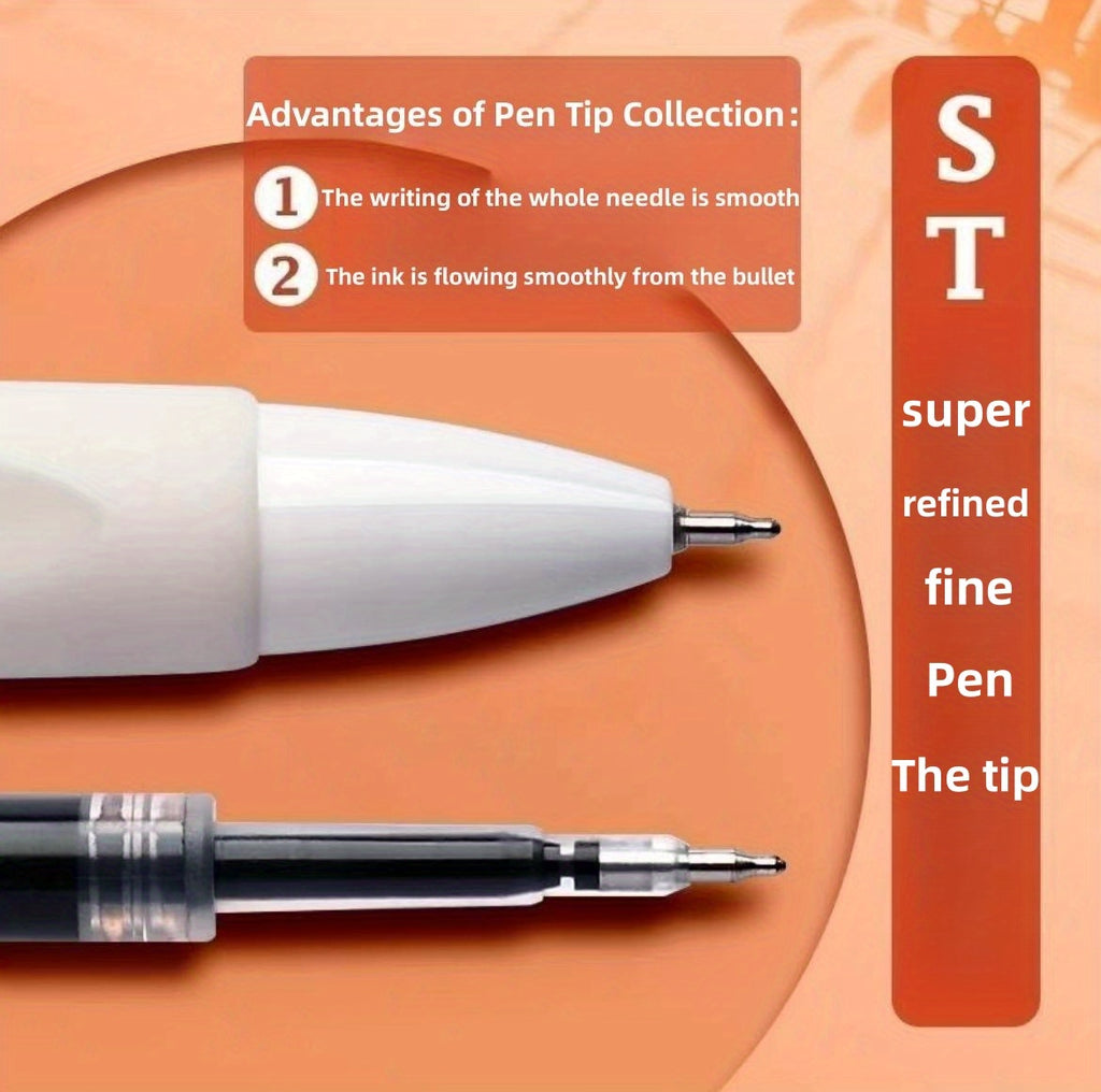 Smooth Writing Carbon Black Pen - Fast-Drying Ink for Smudge-Free Writing, Ultra-Smooth Experience, Fine Neutral Tip - Ideal for Students and Office Use, Essential Office Supplies and Stationery