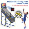 Kids Basketball Hoop Arcade Game W/Electronic Scoreboard Cheer Sound, Basketball Hoop Indoor Outdoor W/4 Balls, Basketball Game Toys Gifts For Kids 3-6 5-7 8-12 Toddlers Boys Girls
