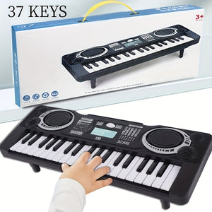 37-key Multifunctional Electronic Keyboard, Simulation Instrument Music Toy, Piano Toy Gift For Beginners (batteries Not Included)