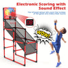 Kids Basketball Hoop Arcade Game W/Electronic Scoreboard Cheer Sound, Basketball Hoop Indoor Outdoor W/4 Balls, Basketball Game Toys Gifts For Kids 3-6 5-7 8-12 Toddlers Boys Girls
