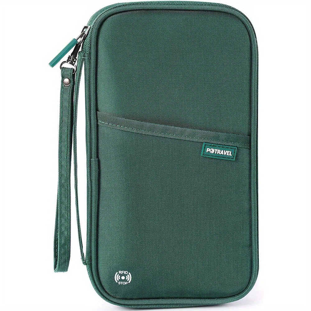 Travel Passport Wallet - Family Passport Holder, Travel Document Storage Bag for Safe Organization