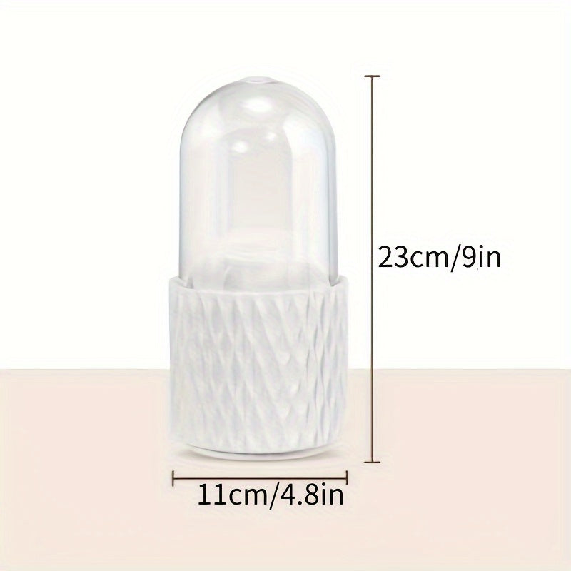 Portable 360° Rotating Makeup Brush Storage Box - Organize and Store Your Cosmetics with Ease Cosmetic Storage Box