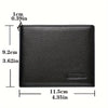 1pc Men's Genuine Leather Wallet, Ultra-thin Multi-functional Card Bag, Large Capacity Top Layer Cowhide Wallet