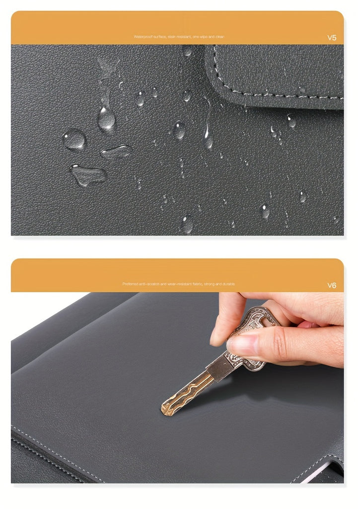 Lightweight Handbag Suitable For 15.6/16-Inch Computer Tote Bag Office Briefcase Waterproof Lightweight Artificial Leather Computer Bag